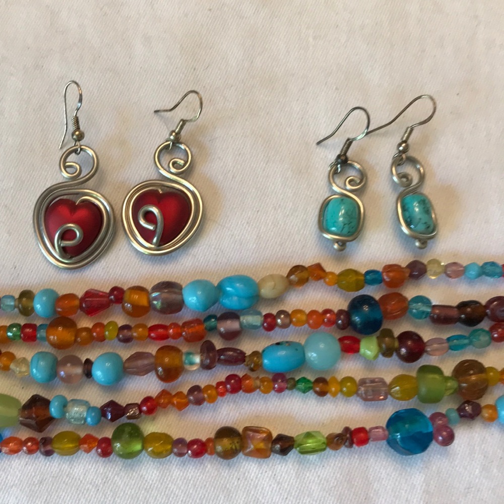 Necklace and Custom Earrings Set - Picture 2 of 7